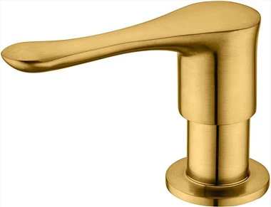 ব্রাশ করা গোল্ড ব্রাস সিঙ্ক সোপ ডিসপেনসার