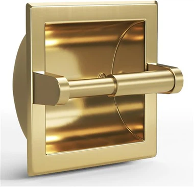 Recessed ব্রাস টয়লেট পেপার হোল্ডার